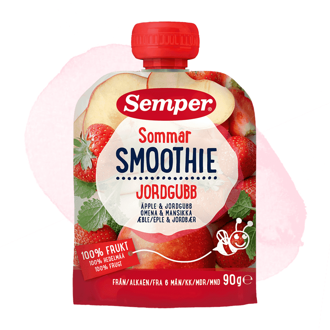 Smoothie Sommer Æble & Jordbær