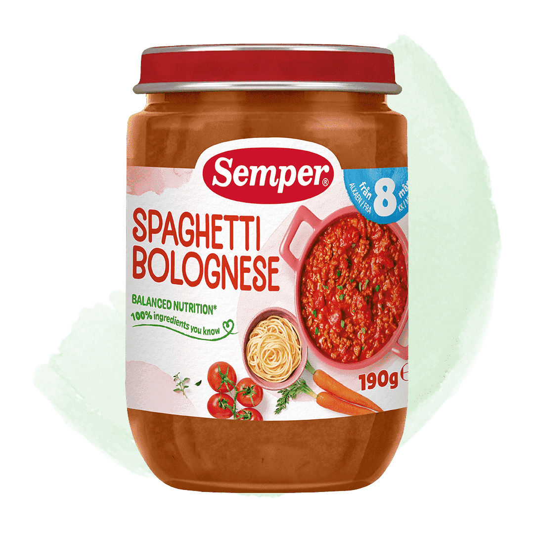 Spaghetti bolognese 8m