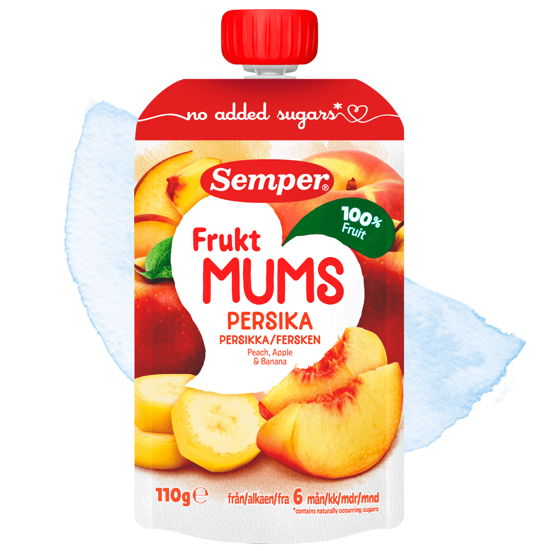 Fruktmums Persika från Semper Barnmat