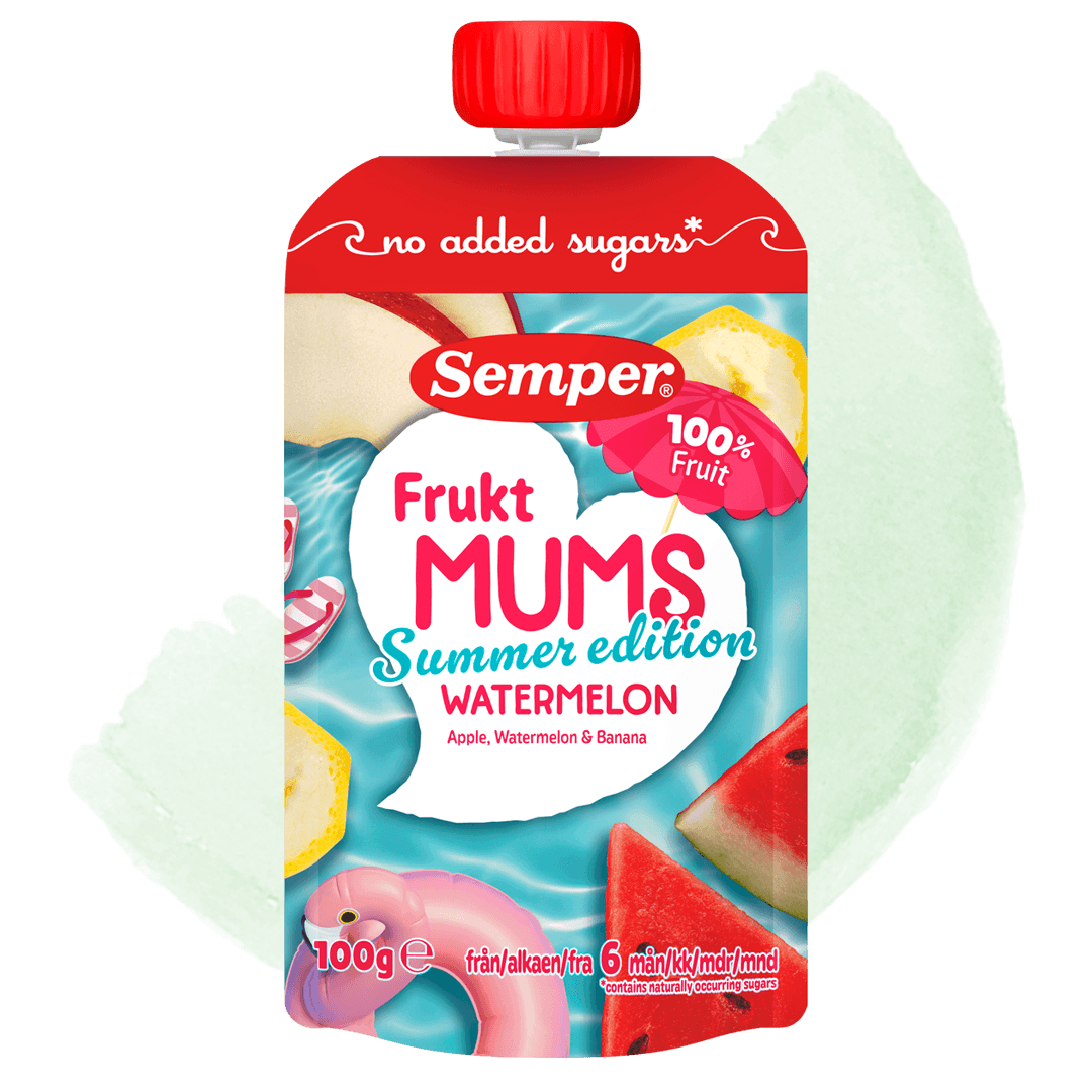 Fruktmums Watermelon Summer Edition 6 månader från Semper Barnmat